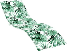 vidaXL Pernă de șezlong, model frunze, textil Oxford