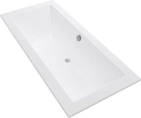 Mexen Cube cadă dreptunghiulară 170 x 80 cm, albă - 55051708000