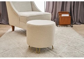 Taburet NANI, diametru 40 cm, crem