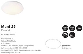 Plafoniera LED design circular Mani 25 45606001 NL