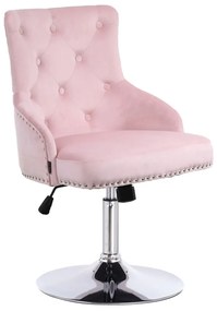 HR654N Scaun Catifea Roz