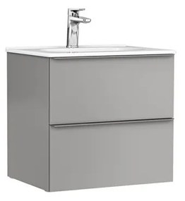 DULAP SHONA 60 CM PENTRU LAVOAR, DOUA SERTARE, GALET MAT Gri mat, 600x460 mm