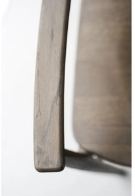 Scaun de dining maro închis din lemn de stejar Maidstone – Rowico