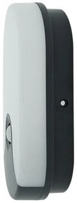 Aplica de exterior LED cu senzor de mișcare, 18W/230V, IP44, antracit