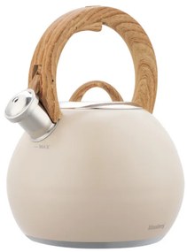 Fierbător fluierător Klausberg KB 7956, 3l, Mâner termoizolat, Fund multistrat, Inducție, Bej