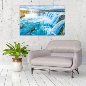 Tablou - Cascada Godafoss (90x60 cm)