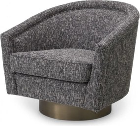 Fotoliu rotativ design lux Catene, negru cambon 115427 HZ