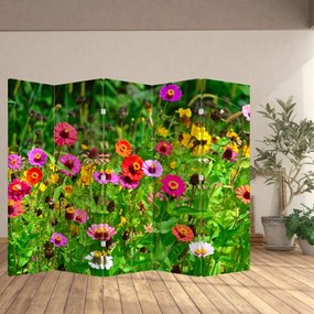 Paravan - Flori de luncă (210x170 cm)