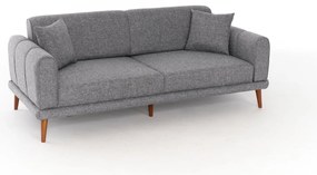 Canapea trei locuri Sorenella (gri + Nuc). 1106720