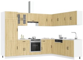 vidaXL Set dulap de bucătărie din 14 piese „Kalmar” lemn stejar Sonoma