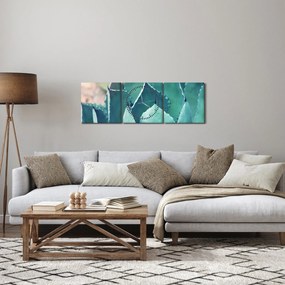 Tablou - Suculent (cu ceas) (90x30 cm)