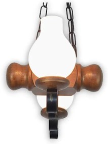 Lustră pe lanț Brilagi RUSTIC 2xE14/40W/230V fag/nuc