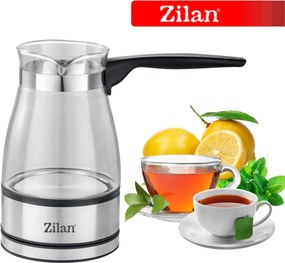Ibric electric Zilan ZLN8122, transparent, putere 800W, capacitate 500 ml, sticla