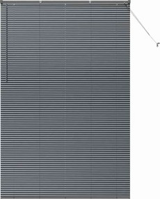vidaXL Jaluzele venetiene Manual Gri închis 220 x 145 cm Aluminiu