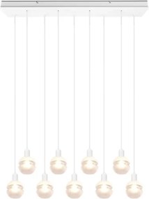 Trio - Candelabru suspendat pe cablu MELA 9xE14/25W/230V, alb