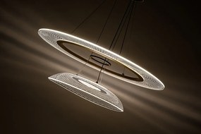 Lustra LED suspendata din metal auriu Zofrael D-55cm