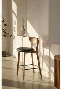 Scaun de bar din stejar Unique Furniture Pero