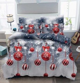 Set Lenjerie De Pat Craciun Cu Elastic 6 Piese Pat 2 Persoane, Christmas Collection