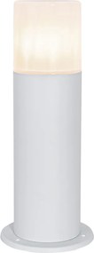 Lampa de exterior in picioare alb cu abajur opal 30 cm IP44 - Odense