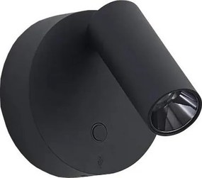 Ideal Lux - Aplică spot LED reglabilă ELF LED/3W/230V CRI95 negru