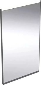 Oglinda cu iluminare si dezaburire Geberit Option Plus Square 40 cm negru - aluminiu eloxat
