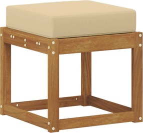 vidaXL Bancă de exterior natural 43 x 43 x 37 cm Lemn Solid de Acacia