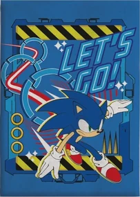 Sonic Ariciul Let's Go pătură din coral fleece 110x150cm