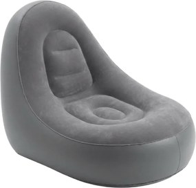Fotoliu gonflabil cu taburet RESTIO 86x88 cm, gri