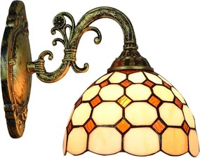 Brilagi - Aplică de perete Tiffany DORAN din vitralii, 1xE27/40W/230V