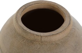 Vază decorativă tip bol, stil industrial minimalist, culoare gri natural, din ciment, „Cement”