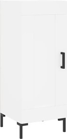 vidaXL Servantă, alb, 34,5x34x90 cm, lemn compozit