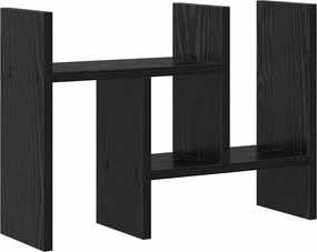 vidaXL Organizator Birou Stejar Negru 34,5 x 15,5 x 35,5 cm