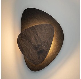 Aplică LED PEDRA LED/7W/230V negru/maro