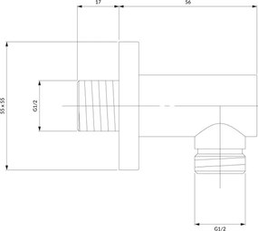 Omnires conexiune unghiulara    S008NI