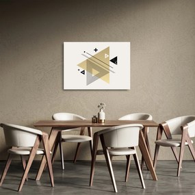 Tablou pe sticlă - Forme geometrice N⁰4 (70x50 cm)
