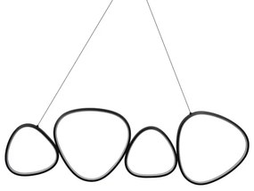 Candelabru suspendat cu cablu LED PETRA, 48W, 230V, 4000K, negru