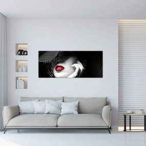 Tablou - Femeie cu pălărie (120x50 cm)
