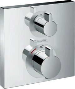 Baterie cada/dus cu termostat, Hansgrohe Ecostat E, montaj incastrat, crom, 15714000