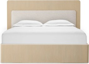 Pat dublu design LUX Dimitrios 180x210cm, stejar albit