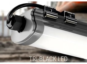 Corp de iluminat LED pentru corpuri de bucătărie LED/60W/230V 6000K 120 cm IP65 negru