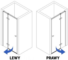 Paravan de dus Rea Atlas 90 Chrome