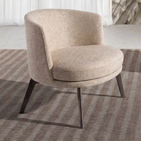 Fotoliu modern elegant Cream fabric