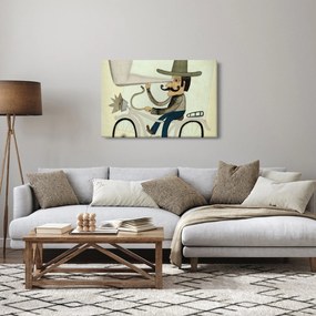 Tablou - Astronom pe bicicletă (90x60 cm)