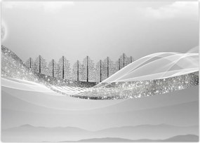 Tablou - Peisaj argintiu (70x50 cm)