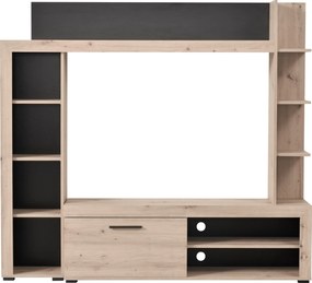 Set de living Rubi stejar-gri 172,5/33/157,7 cm