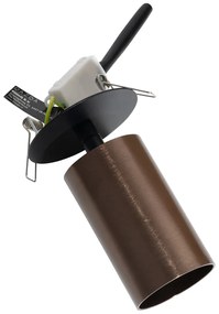 Spot modern integrat bronz închis GU10 50mm - Chels