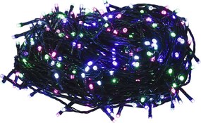 vidaXL Instalație cu 150 LED-uri, multicolor pastel, 15 m, PVC