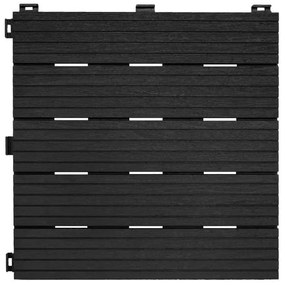 Set dale terasa din compozit, Cosmo, 30x30 cm x 6 buc, culoare antracit