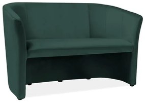 Canapea Cuba Velvet, două locuri, verde