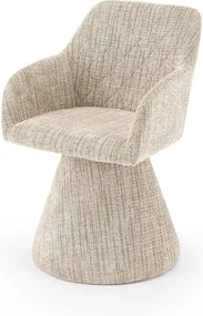 Scaun rotativ K603, stofa clasica bej, 55x55x85 cm